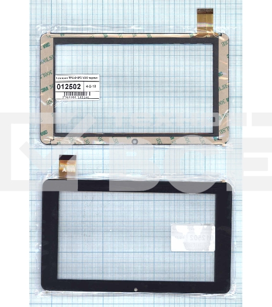 Сенсорное стекло (тачскрин) TPC-51072 V3.0, черное
