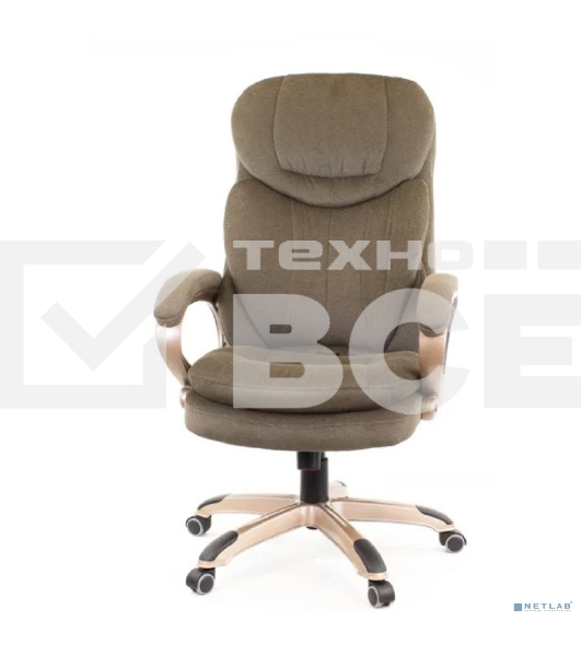 Кресло компьютерное Everprof Boss Т ткань, коричневый