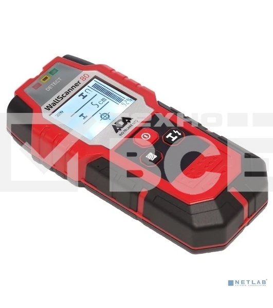 Детектор ADA Wall Scanner 80 поиск деревянных конструкций металла и проводников