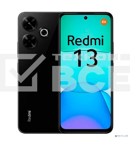Смартфон Xiaomi Redmi 13, 6/128Gb, черный
