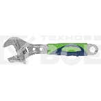 Ключ разводной, 200мм, переставная губка, 2-х комп.рукоятка Сибртех, фото6