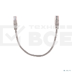 Патч-корд U/UTP, CAT 5e, RJ45-RJ45, 26AWG, ZH нг(А)-HF, серый, 0,3м  REXANT, фото2