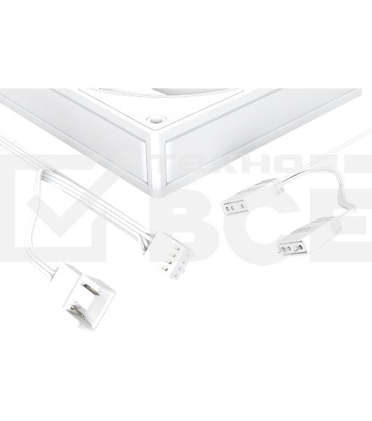 Вентилятор для корпуса ID-Cooling AF-127-ARGb-W белый, 120 мм, 2000 об/мин, 29.9 дБ, 4 pin