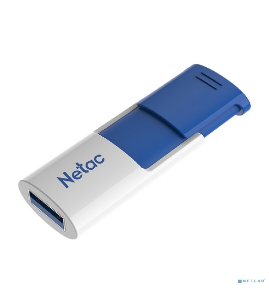 Флешка USB Netac U182 Blue (NT03U182N-064G-32BL), 64Gb, USB 3.0, R/W 70/30, белый/синий