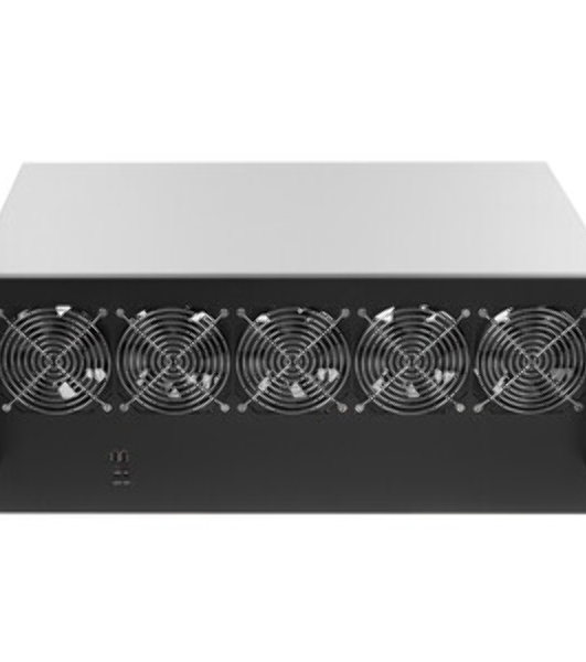 Корпус для майнинга ExeGate EX270772RUS Pro 13-430 (без БП, 2хUSB, 5хfan 120мм, места под: 13 видеокарт, 2 БП)