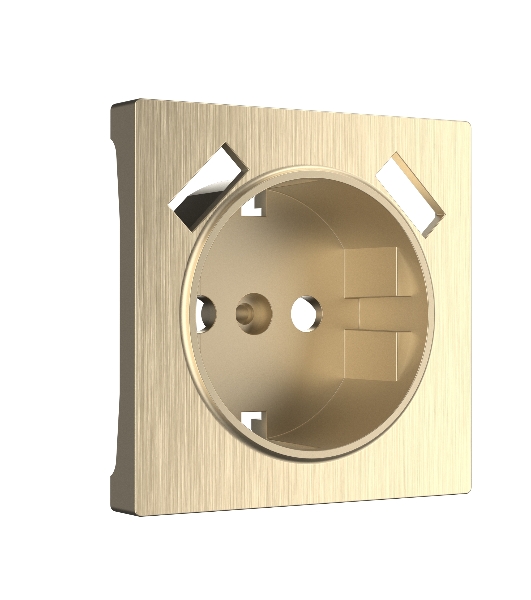 Накладка для розетки USB (шампань рифленый)