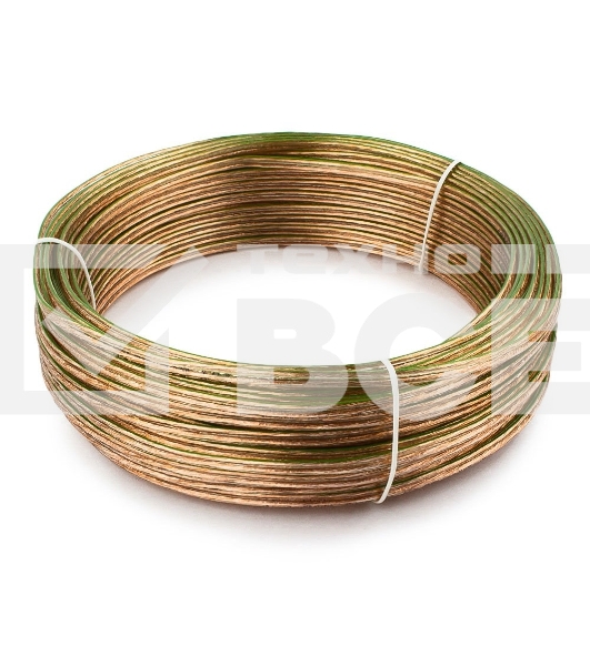 Акустический кабель Cablexpert CC-TC2x0,5-30M, прозрачный,  30 м, бухта