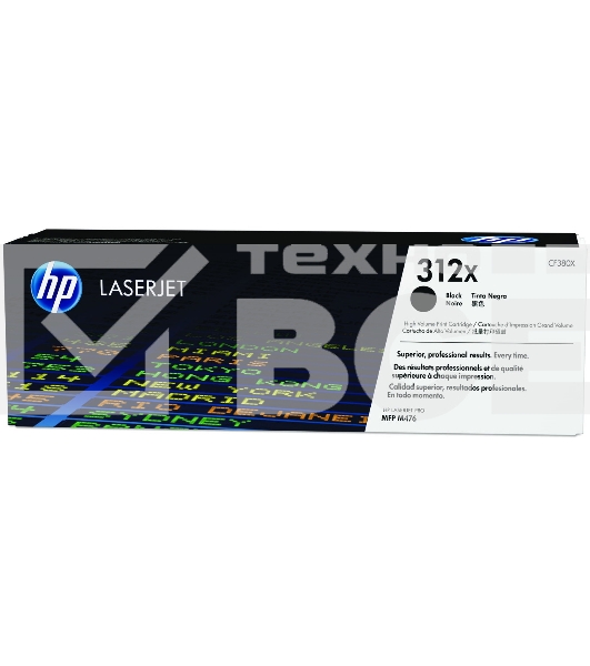 Тонер Картридж HP 312A CF380X черный для HP CLJ Pro M476 (4400стр.)