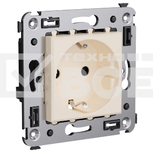 Розетка СП 3п 2P+E Avanti 