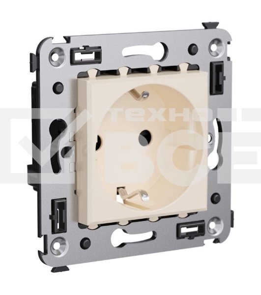 Розетка СП 3п 2P+E Avanti 