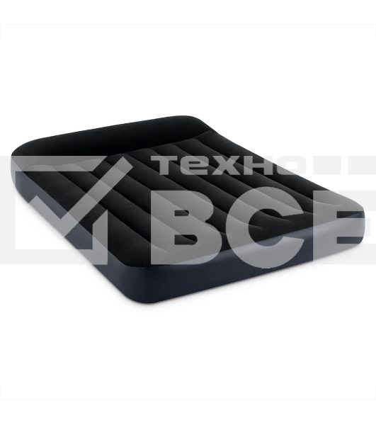 Надувной матрас 64142, Intex, 137х191х25см с подголовником, до 272кг, уп.3