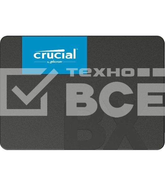 Накопитель SSD Crucial BX500, 1Tb, SATA III, 2.5