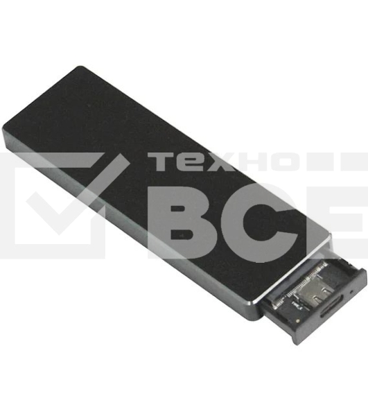 Внешний корпус SSD AgeStar 31UBVS6C NVMe/SATA алюминий черный M2 2280 м