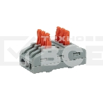 Клемма СМК Rexant 222-423 проходная 3 полюса (0,08-4 мм²), серая (5 шт./уп.), фото 1