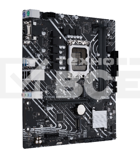 Материнская плата ASUS PRIME H610M-E D4-CSM, LGA 1700, Intel H610, 2xDDR4, 4xSATA, 2xM.2 PCIe 3.0 (x2, x4), 1xPCIe 4.0 x16, 1xPCIe x1, 1xHDMI, 1xDP, 1xVGA, 2xUSB-A 2.0, 2xUSB-A 3.2 Gen 1, 1x 1Gb LAN, 3x3.5 мм, 7.1, mATX