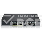Коммутатор гибридный  Smart L2 PoE+ Zyxel NebulaFlex GS1915-24EP, rack 19
