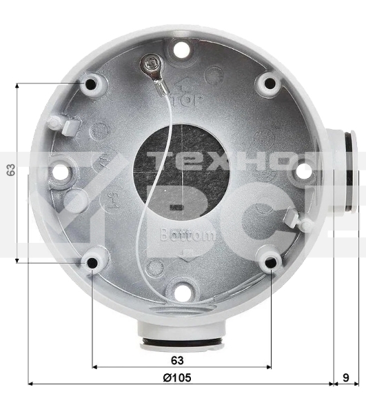 Монтажная коробка Hikvision DS-1260ZJ