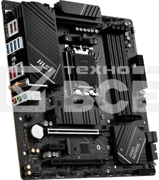 Материнская плата MSI PRO Z790-A WIFI, LGA1700, Intel Z790, 4xDDR5, 6xSATA, 4xM.2, 1xPCIe 5.0 x16, 1xPCIe 4.0 x4, 1xPCIe 3.0 x1, 1xDP, 1xHDMI, 1x2.5Gb LAN, Wi-Fi 6E, Bluetooth 5.3, 1xUSB-C 20Gbps, 3xUSB-A 10Gbps, 2xUSB-A 5Gbps, 2xUSB-A 2.0, 5x3.5 мм, 7.1,