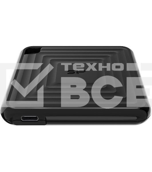 Твердотельный диск 2TB Silicon Power PC60, External, USB 3.2 Type-C [R/W - 540/500 MB/s] черный