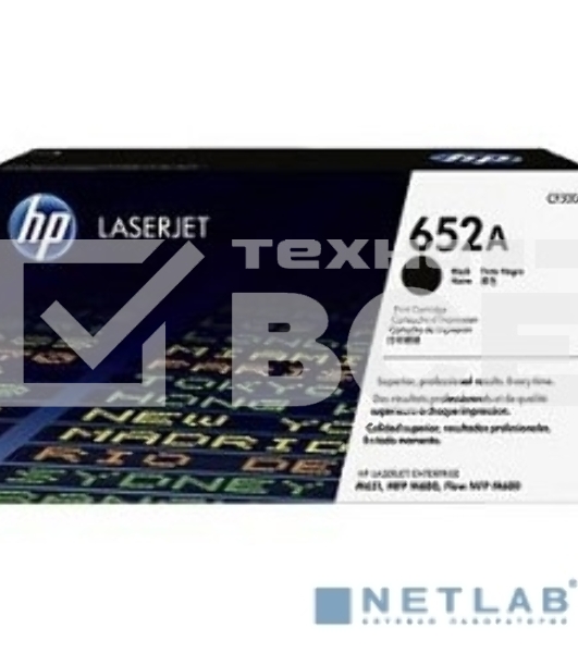Тонер Картридж HP 652A CF320A черный для HP CLJ M651dn (11000стр.)