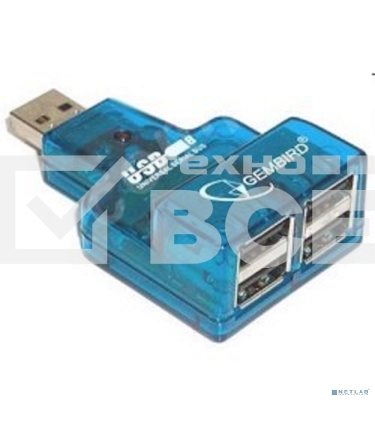 Контроллер GEMBIRD  HUB USB2.0 Mini 4-port UHB-CN224