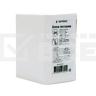 Блок питания Gembird NPA-AC25, 24В/1А, 24Вт, 1 штекер 5,5х2,5мм
