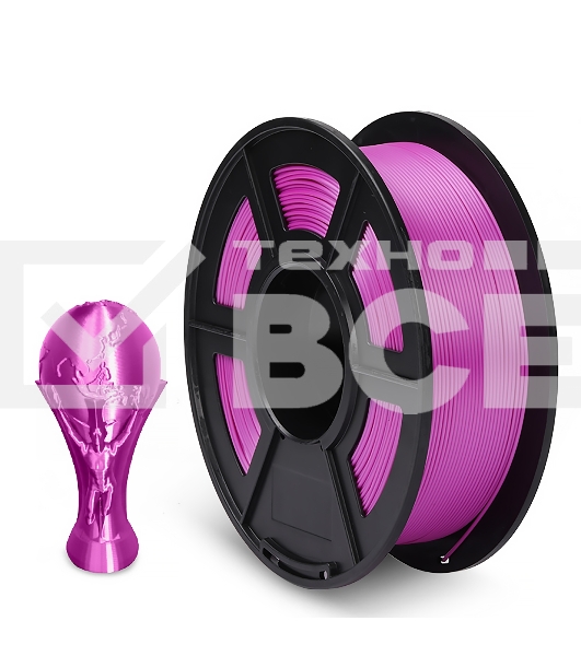 Филамент NVPRINT Silk PLA+ Purple для 3D печати диаметр 1.75мм  длина 330 метров  масса 1 кг