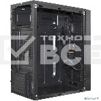 Компьютерный корпус Minitower ExeGate mEVO-9302-RGB-700W-12 (mATX, БП 700NPX с вент. 12см, 2*USB+1*USB3.0, HD аудио, черный с RGB подсветкой), фото3