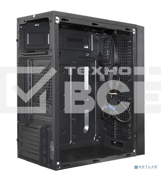Компьютерный корпус Minitower ExeGate mEVO-9302-RGB-700W-12 (mATX, БП 700NPX с вент. 12см, 2*USB+1*USB3.0, HD аудио, черный с RGB подсветкой)