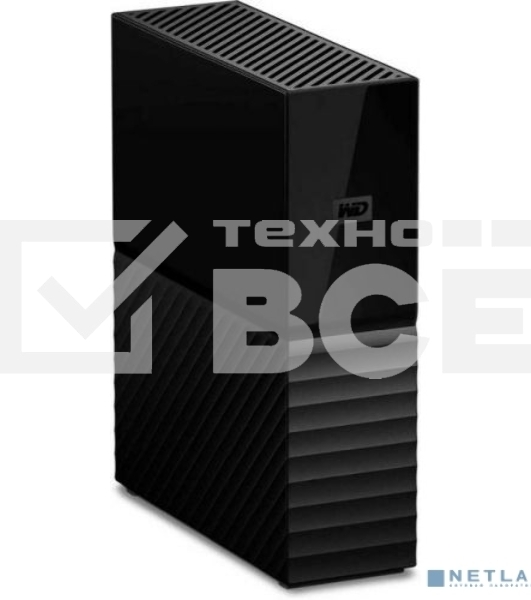 Накопитель на жестком магнитном диске WD Внешний жёсткий диск WD My Book (New) WDBBGB0060HBK-EESN 6ТБ 3,5