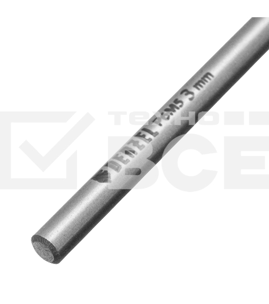 Сверло спиральное по металлу 3 x 61мм, Р6М5, Golden Tip, многогранная заточка, 2шт. Denzel