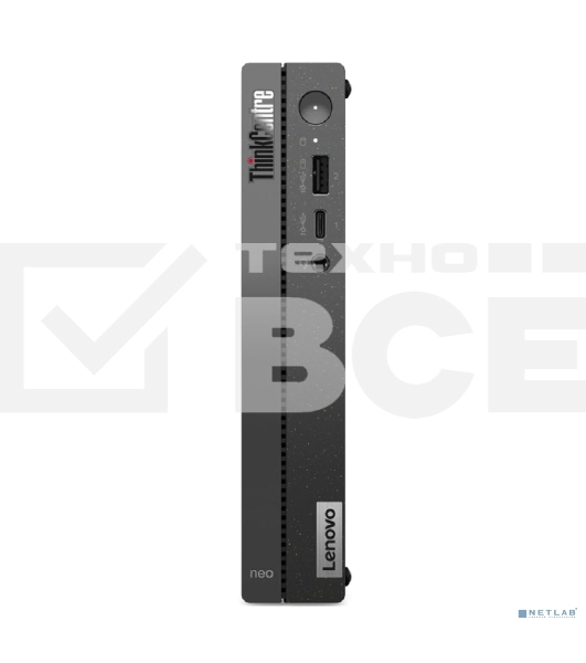 Компьютер Мини ПК Lenovo ThinkCentre Neo 50q G4 Tiny [12LN003LGP] (КЛАВ.РУС.ГРАВ.) black {i3-1215U(1.2Ghz)/8Gb/512GB SSD/VESA/DOS/k+m.rus}