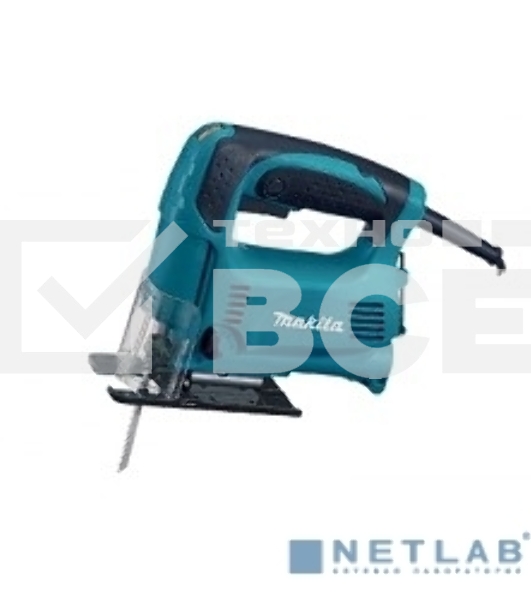 Макита Лобзики Makita 4328 Лобзик,в\рук,{450Вт,500-3100об\м,ход-18мм,рез-65мм,1.8кг,кор,маятн,стальн подошва}