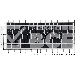 Клавиатура для ноутбука HP Elitebook 730 G5 735 G5 830 G5 836 G5 черная с серой рамкой и подсветкой, фото2