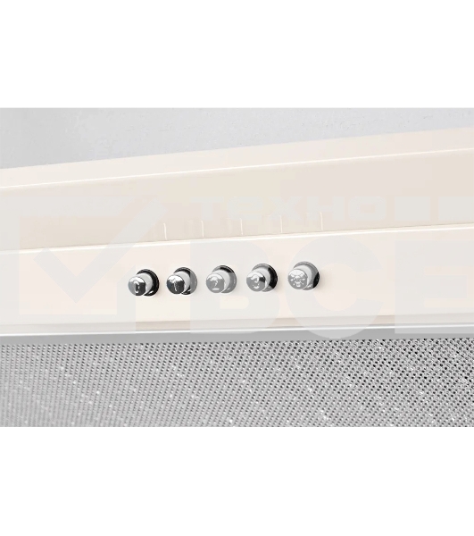 Встраиваемая вытяжка Kuppersberg INLINEA 70 CX ширина 70 см, отвод/рециркуляция, 1300 м3.ч, кремовый/нержавеющая сталь