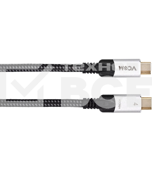 Кабель USB4 TCM--TCM, 5K@60Hz, 40GBps, PD 240W, 5A, VCOM, 1.2м