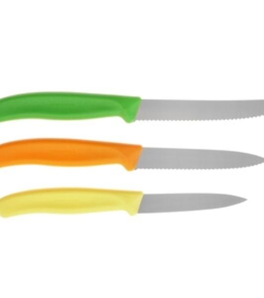 Набор ножей кухонных Victorinox Swiss Classic 6.7116.33C1 для овощей компл.:3предм. овощеч. ассорти европодвес
