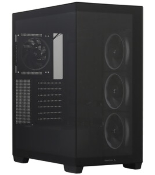 Компьютерный корпус Deepcool CG580 4F V2 без БП, боковое окно (панорама), 4x120мм ARGB PWM вентилятора, черный, ATX (R-CG580-BKADA4-G-2)