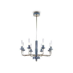 Люстра Ambrella light LH53126/8 GD/WH/GB золото/белый/серо-синий 13W 3000K D720*1120