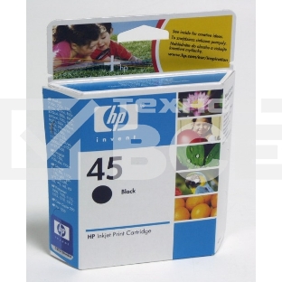 Картридж струйный HP №45 51645AE черный для HP DJ 7xxC/815C/880C/895C/9xxC/112xC/1220/6122/6127 (930стр.)