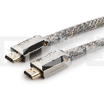 Кабель Cablexpert HDMI серия Platinum, 1,8 м, v2.0, M/M, плоский, позол.разъемы, металлический корпус, нейлоновая оплетка, блистер, фото2