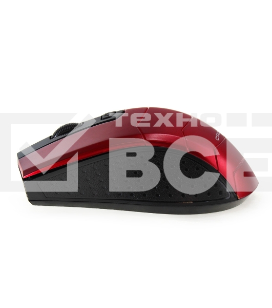 Мышь беспроводная Crown CMM-934W красный/черный, 1200 dpi, радиоканал, USB, кнопки - 4