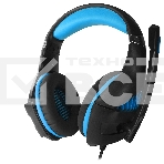 Гарнитура проводная игровая CROWN CMGH-2001 Black&blue, фото4