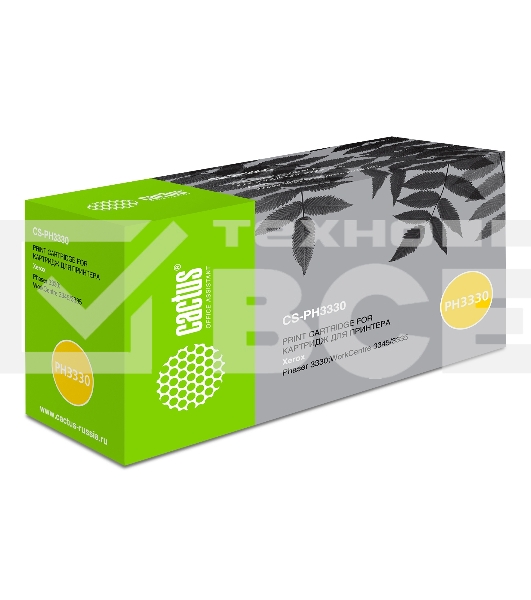 Картридж лазерный Cactus CS-PH3330 (106R03621) черный (8500 стр.) для Xerox Phaser 3330/WC3335