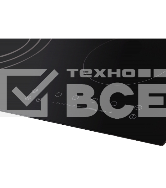 Электрическая варочная поверхность Kuppersberg ECS 603 / ширина 60 см, 4 зоны ускоренного нагрева HI-Light, 1 зона с тройным расширением, сенсорное управление + слайдер, 5 цифровых дисплев, 9 уровней мощности, автоотключение, защита от детей, индикаторы о