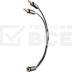 Кабель-адаптер  2*3.5ST(M)/3.5 ST(F), 0.2м, Telecom PRO <TAV205M-0.2M>, фото2