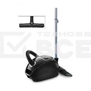 Пылесос Bosch BGLS42230 черный, 2200 Вт, уборка сухая, пылесборник мешок 4 л