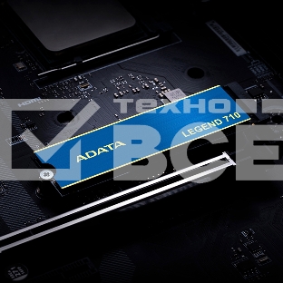 Накопитель SSD ADATA LEGEND 710, 512Gb, PCIe 3.0 x4, M.2 2280, NVMe, R/W 2400/1600, с радиатором