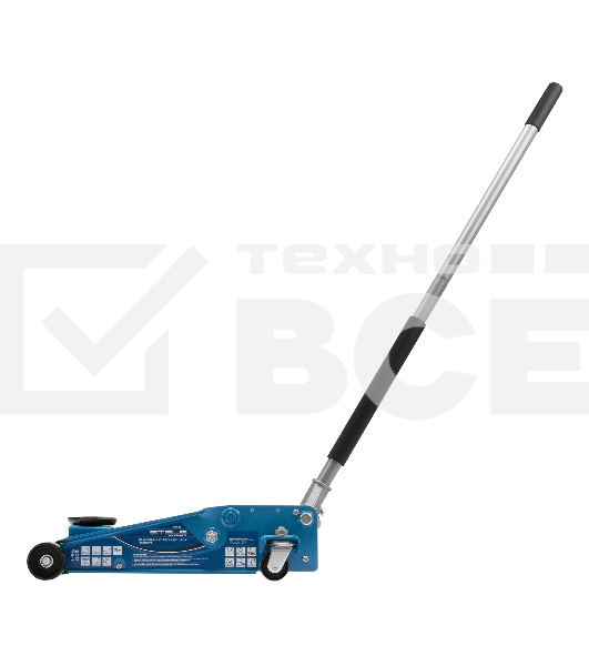 Домкрат STELS 51133гидравлический подкатной быстрый подъем 3 т quick lift 130–465мм профессиональ