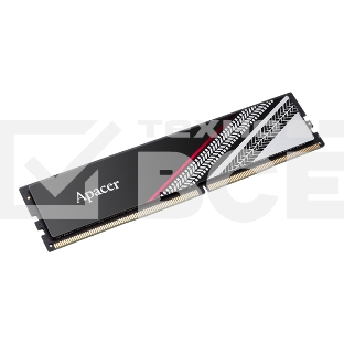 Оперативная память Apacer Tex, DDR4, 32GB (1x32GB), 3200MHz, CL16, UDIMM, с радиатором, серебристый, черный